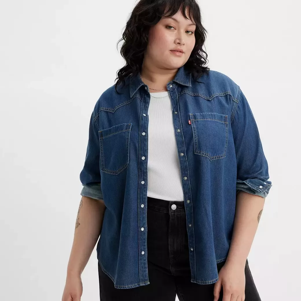 Levi's Teodora Vasternskjorta (Plusstorlek) Sale