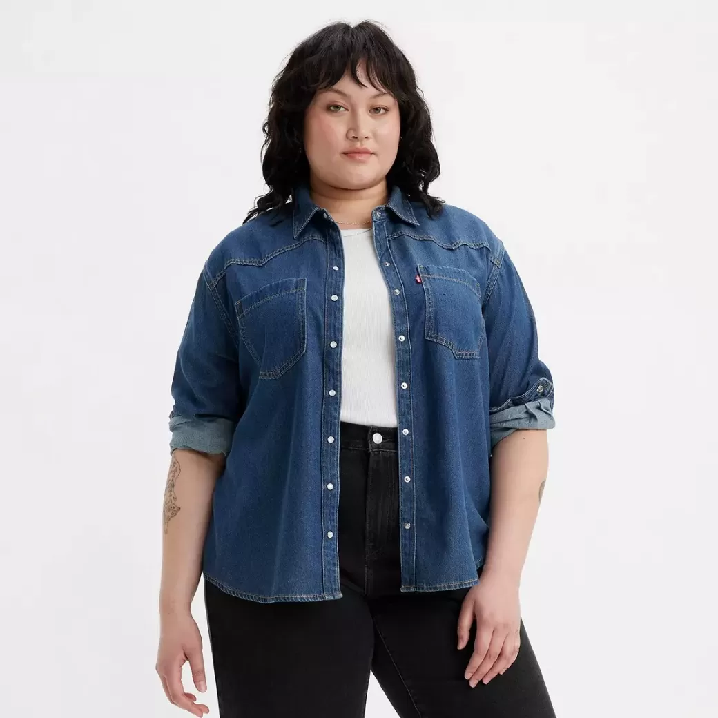 Levi's Teodora Vasternskjorta (Plusstorlek) Sale