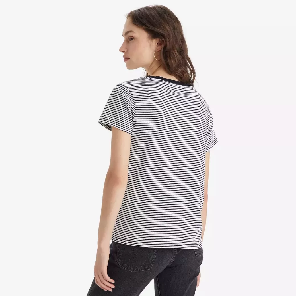 Levi's The Perfect Tee Med V-Ringning Best Sale