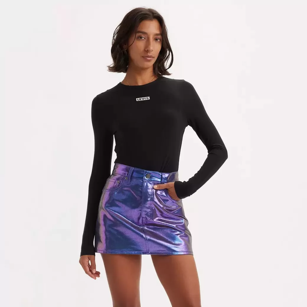 Levi's Tight Tarah-Langarmad T-Shirt Med Tryck Outlet
