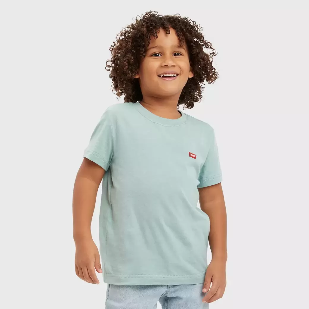 Levi's T-Shirt Med Batwing-Tryck Pa Brostet For Barn Best