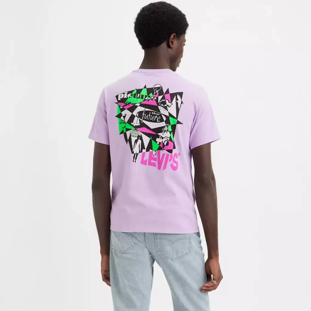 Levi's T-Shirt Med Crewneck Och Tryck Cheap