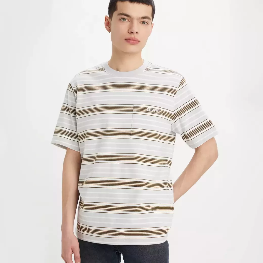 Levi's T-Shirt Med Ficka I Ledig Passform Clearance