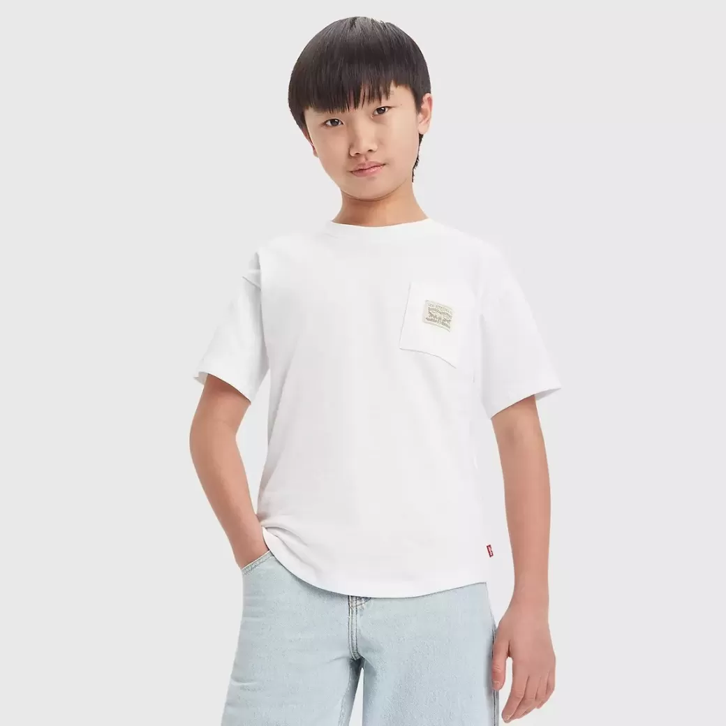 Levi's T-Shirt Med Ficka Och Vagig Fall For Tonåringar Cheap