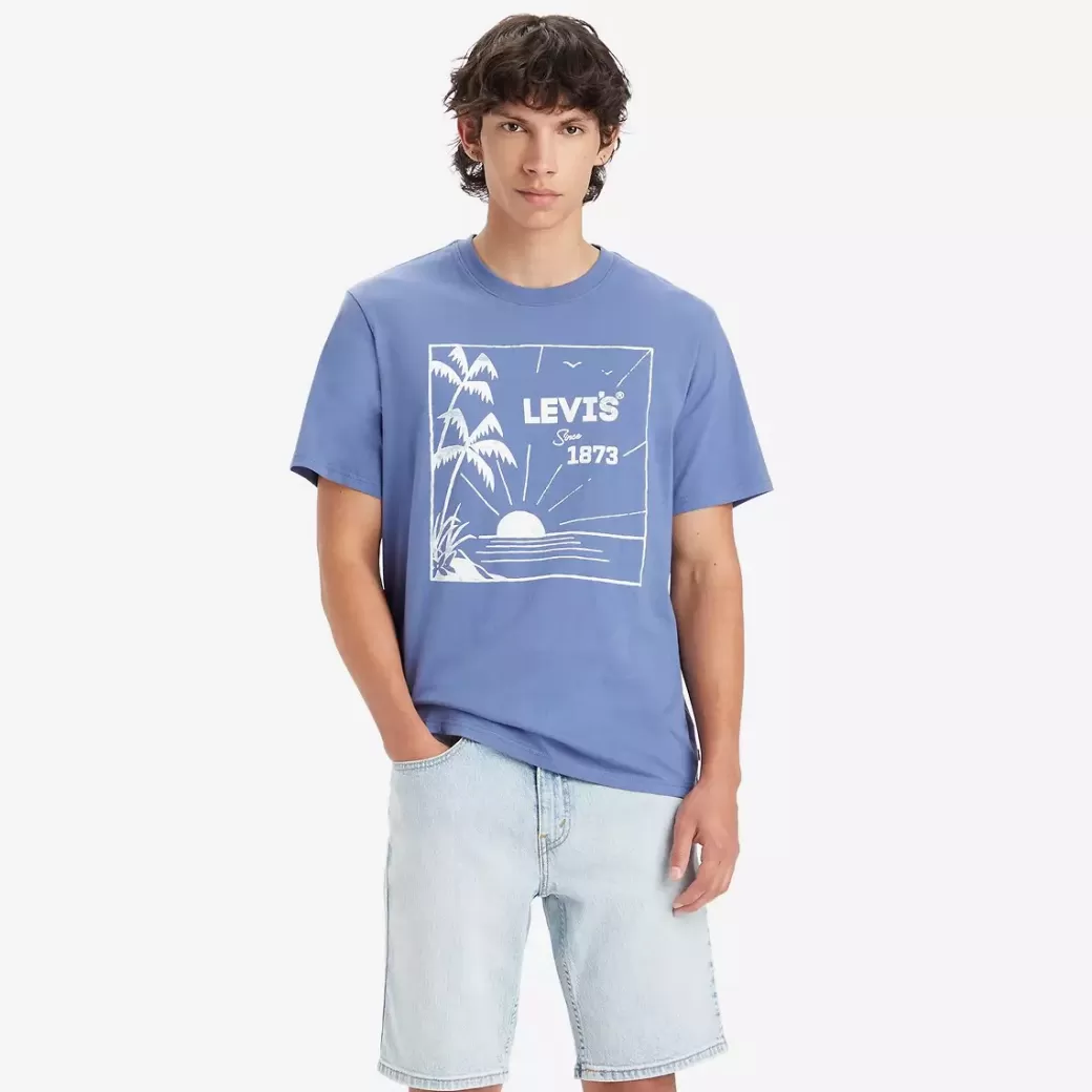 Levi's T-Shirt Med Grafik Relaxed-Fit Clearance