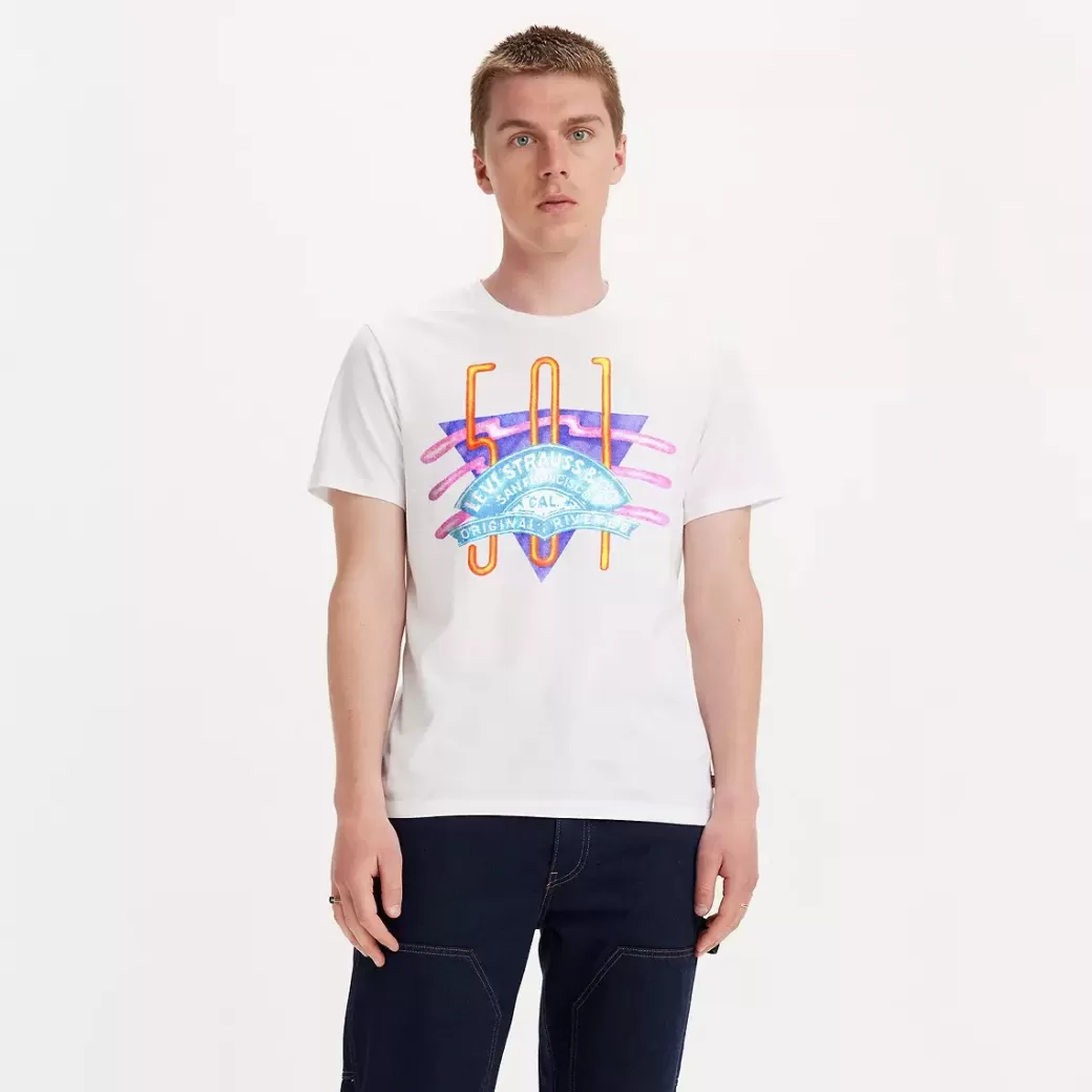 Levi's T-Shirt Med Rund Hals Och Tryck Online