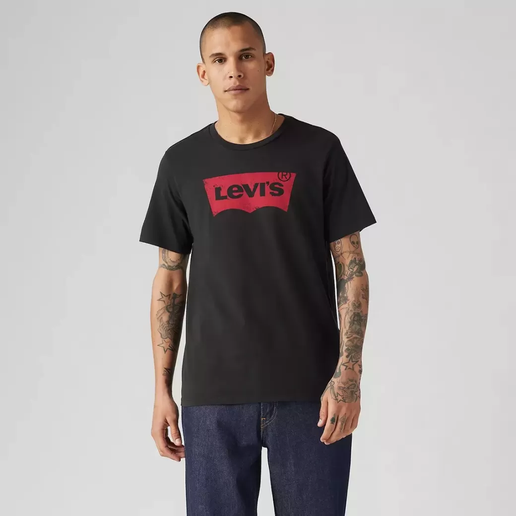 Levi's T-Shirt Med Rund Halsringning Och Grafiskt Tryck Flash Sale