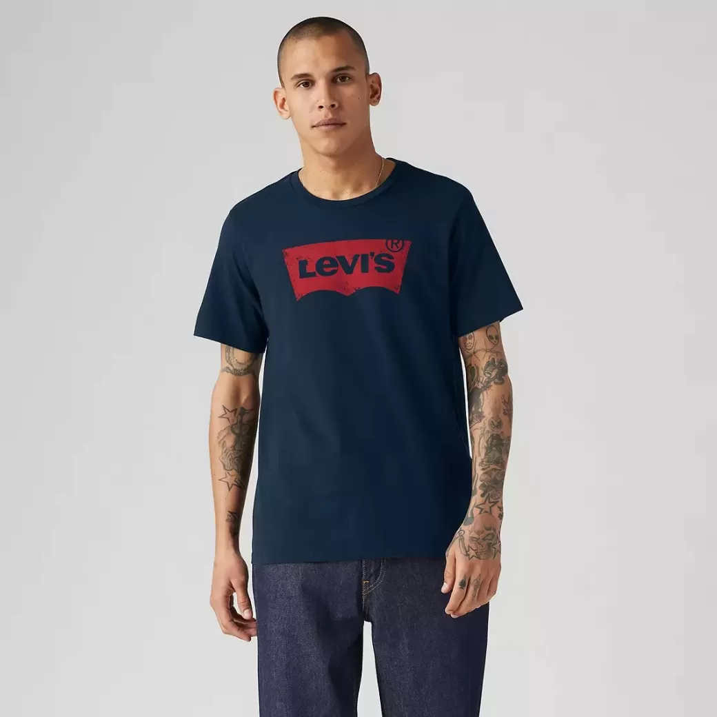 Levi's T-Shirt Med Rund Halsringning Och Grafiskt Tryck Clearance