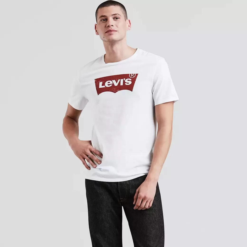 Levi's T-Shirt Med Rund Halsringning Och Grafiskt Tryck Discount