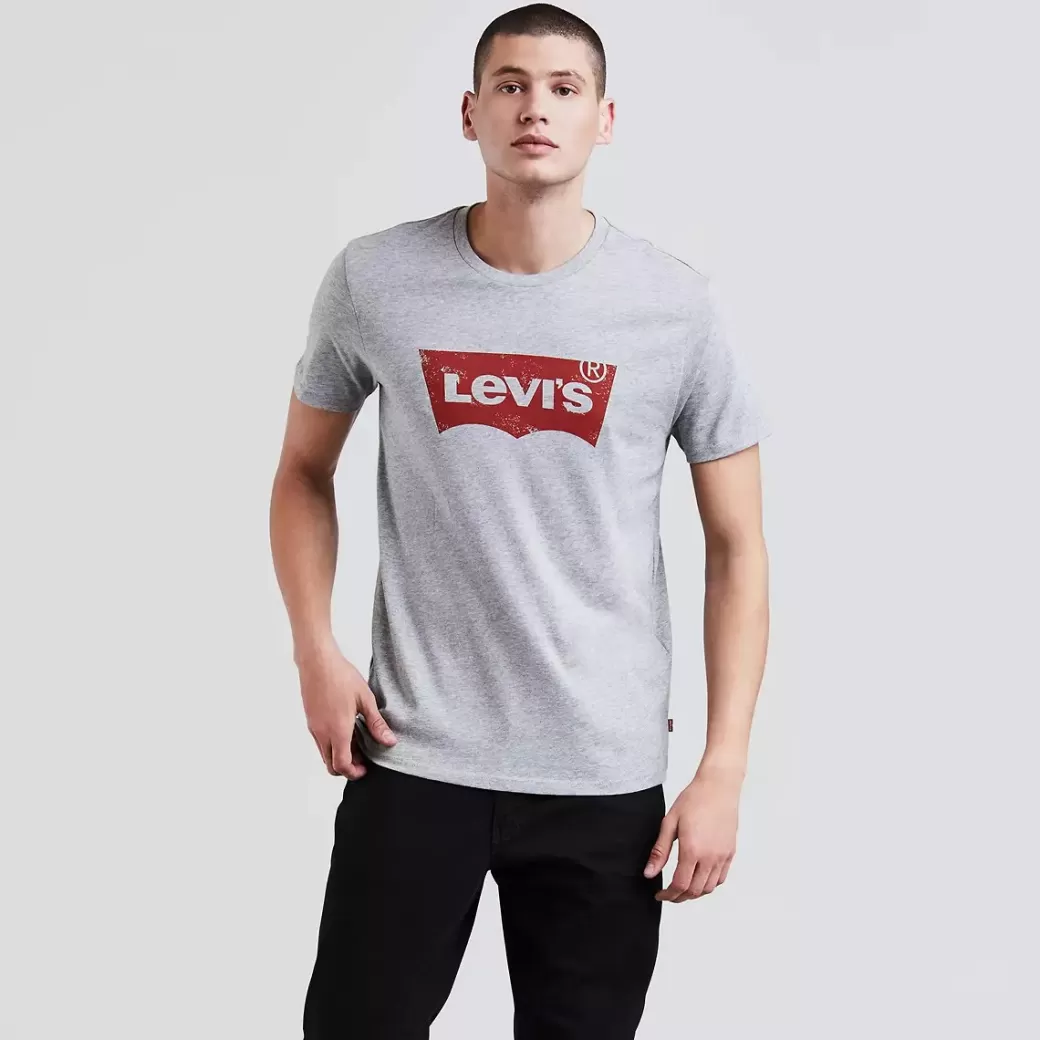 Levi's T-Shirt Med Rund Halsringning Och Grafiskt Tryck Outlet