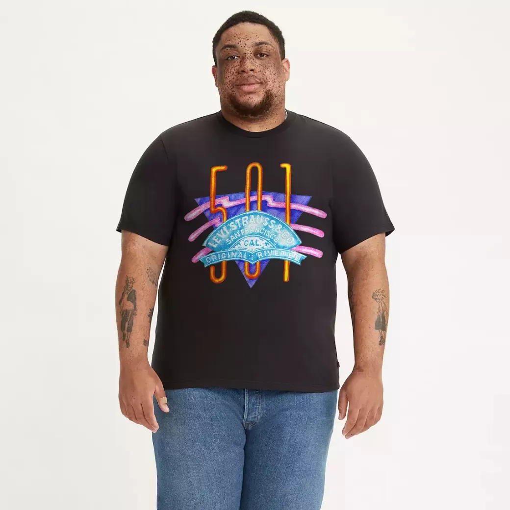 Levi's T-Shirt Med Tryck (Big & Tall) New