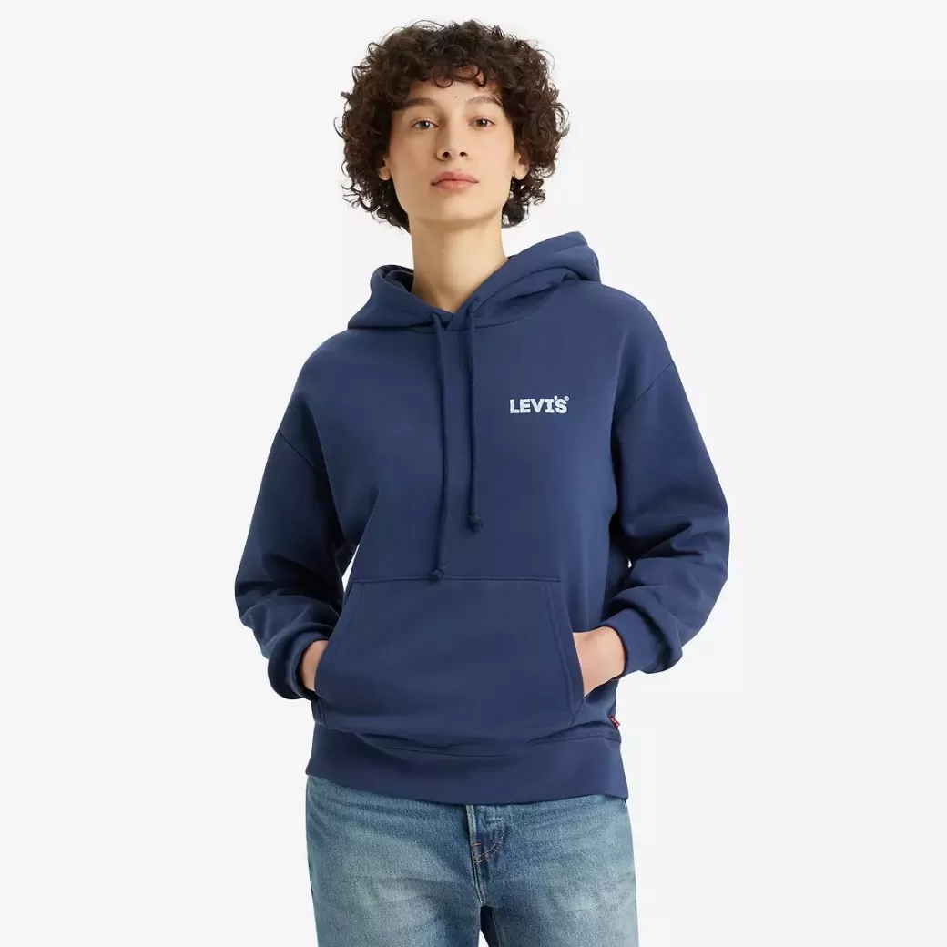 Levi's Vanlig Huvtroja Med Tryck Discount