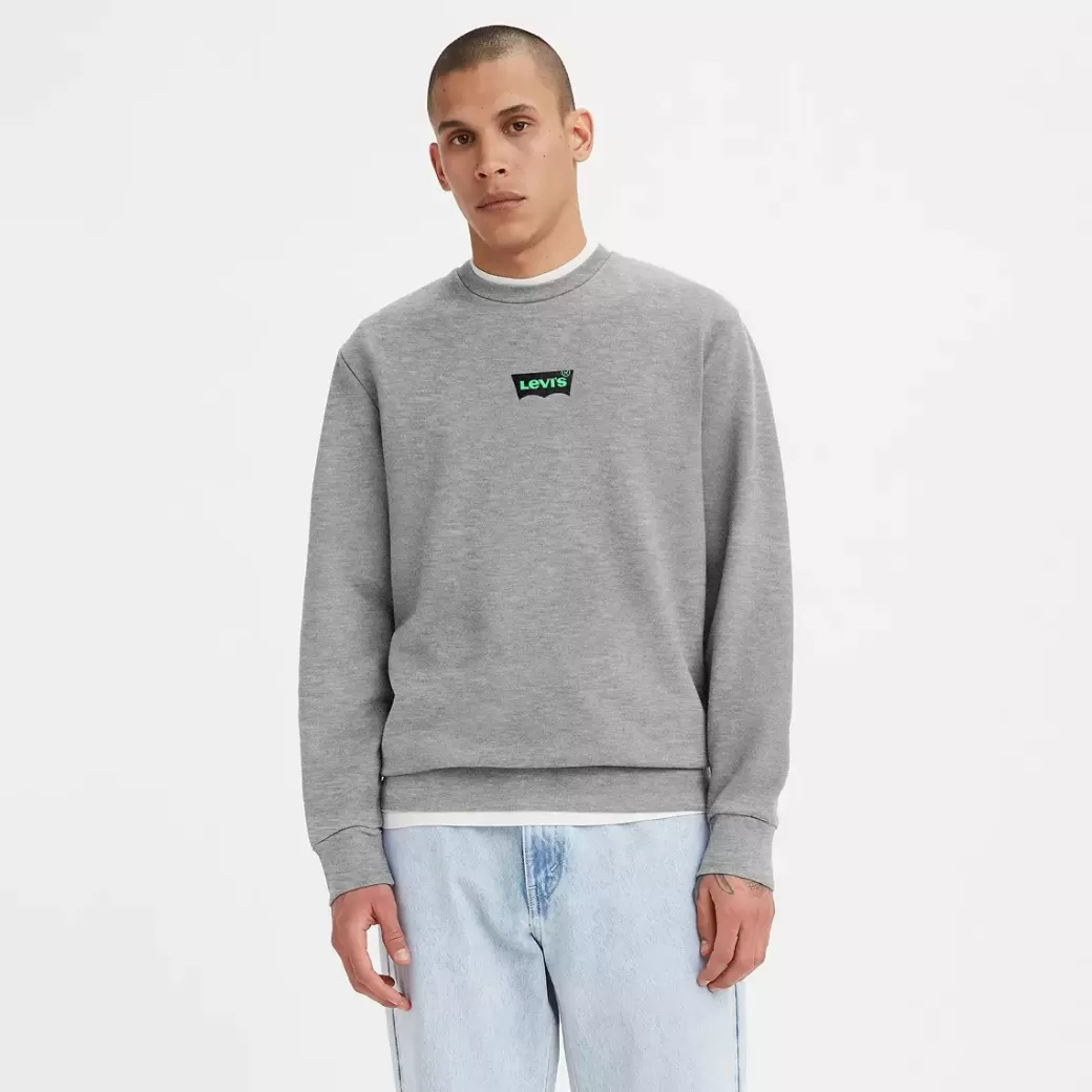 Levi's Vanlig Sweatshirt Med Crewneck Och Tryck Flash Sale