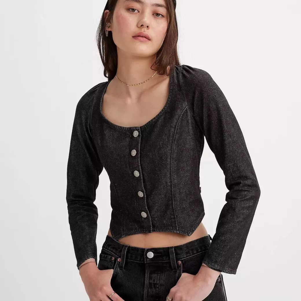 Levi's Weston Langarmad Korsettblus Outlet