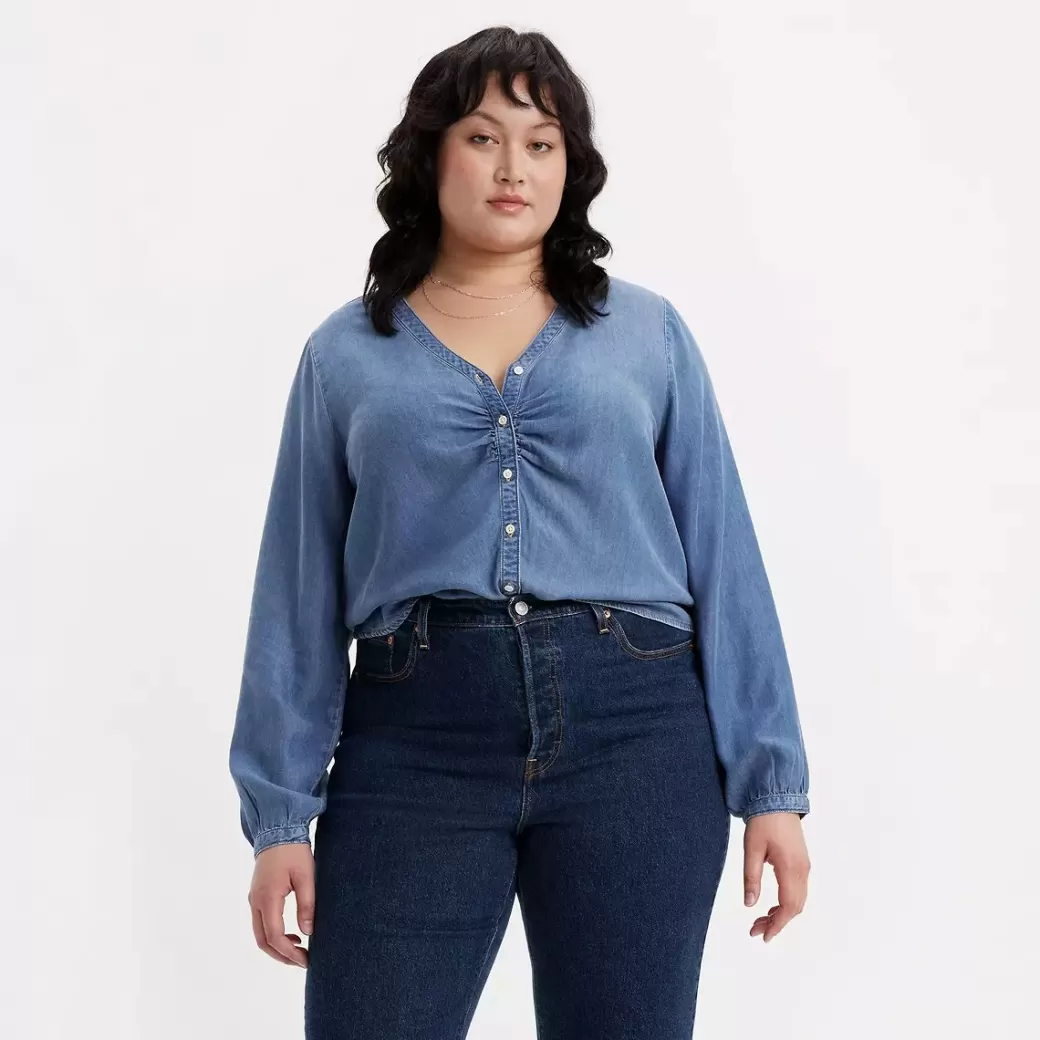 Levi's Zenda Blus (Plusstorlek) Clearance